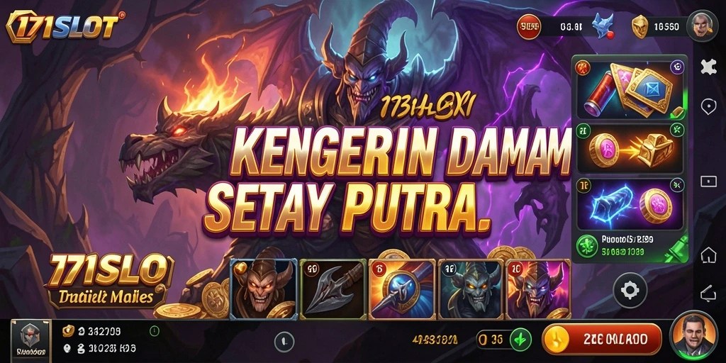 Tampilan permainan yang menegangkan di 171SLOT dengan nuansa horror yang kental.