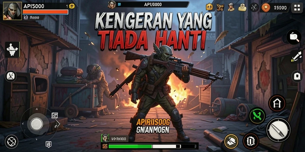 Tampilan gameplay API5000 yang menakutkan dan atmosfer menyeramkan.