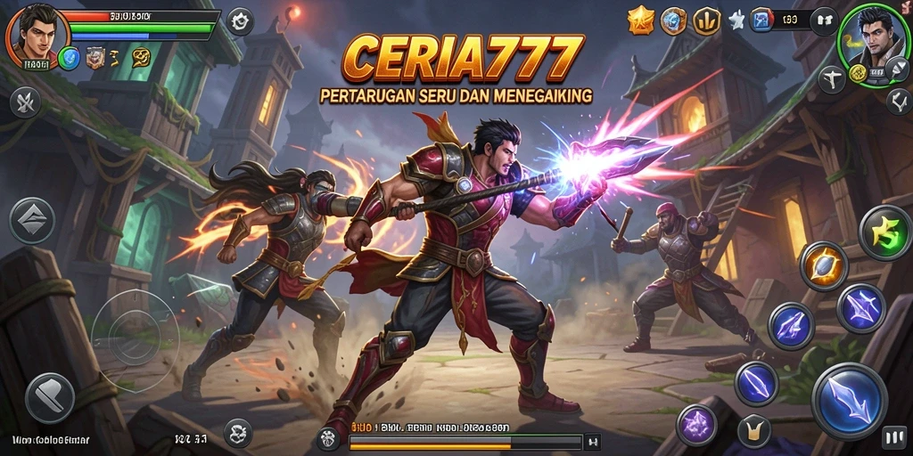 Tampilan dinamis pertarungan seru di CERIA777.