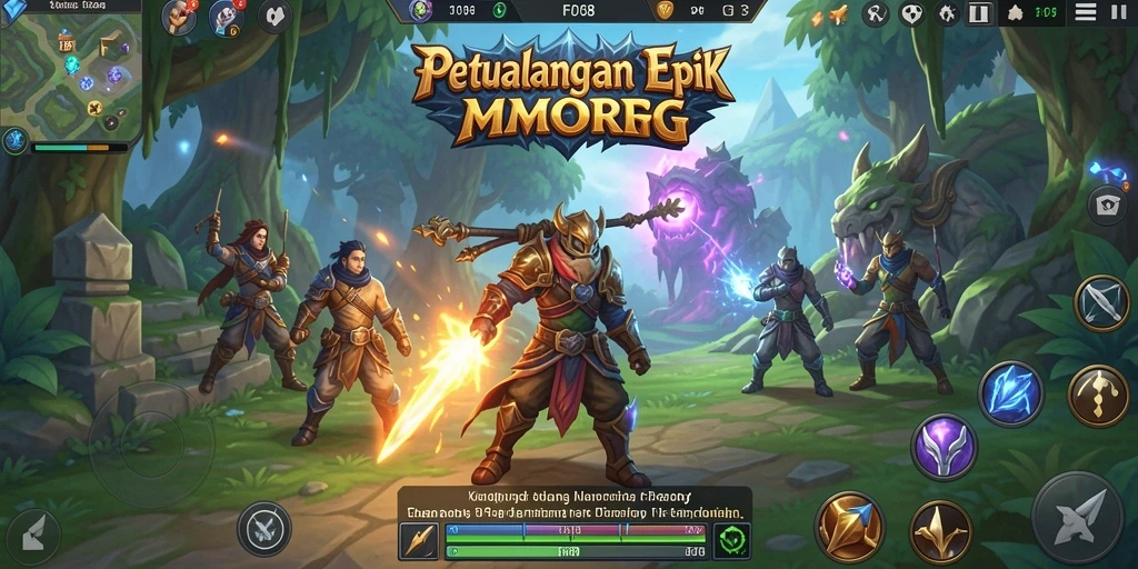 Tampilan gameplay FO8 yang menakjubkan dan seru di dunia MMORPG.