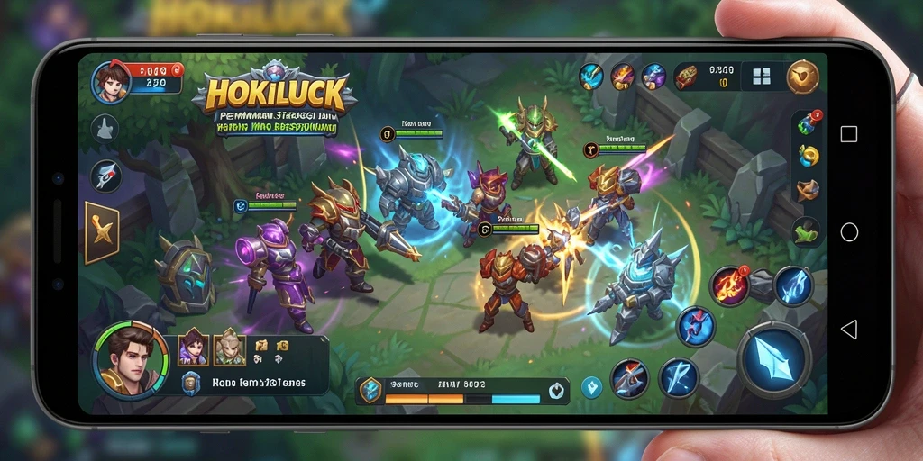 Tangkapan layar HOKILUCK menunjukkan momen strategis dalam permainan.