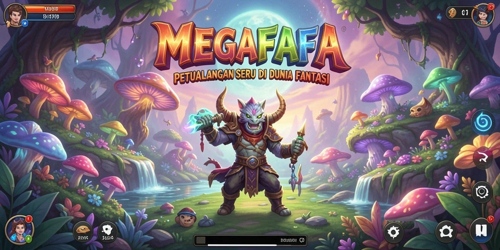 Tampilan gameplay seru dari MEGAFAFA dengan petualangan epik.