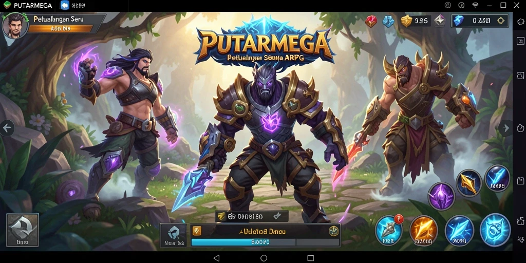 Screenshot gameplay PUTARMEGA yang penuh aksi dan strategi.