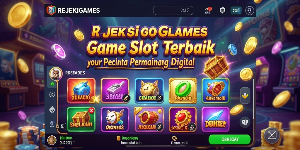 Tampilan gameplay utama REJEKIGAMES yang seru dan menyenangkan.