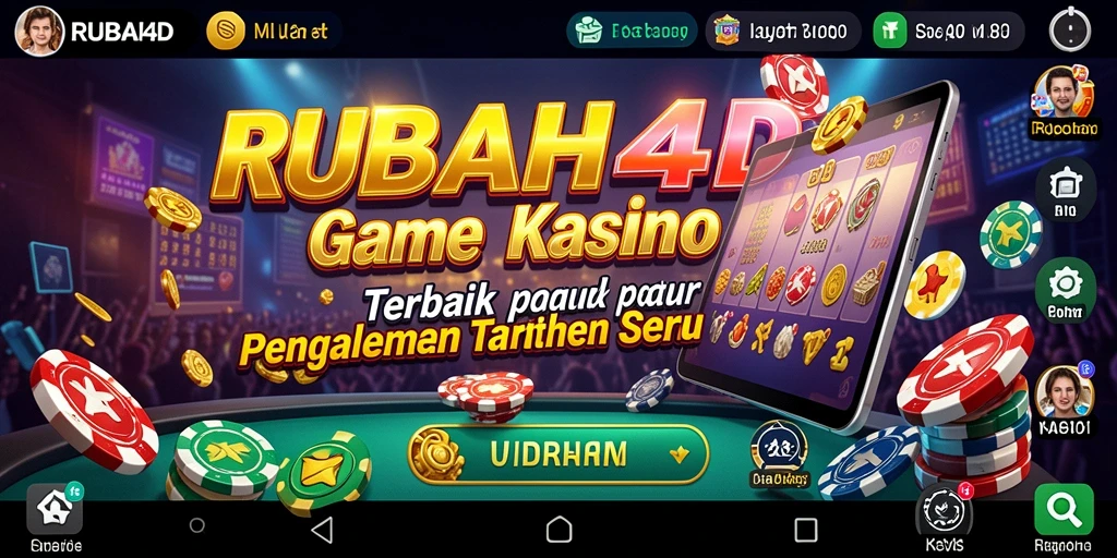 Tampilan menarik gameplay RUBAH4D di kasino online.