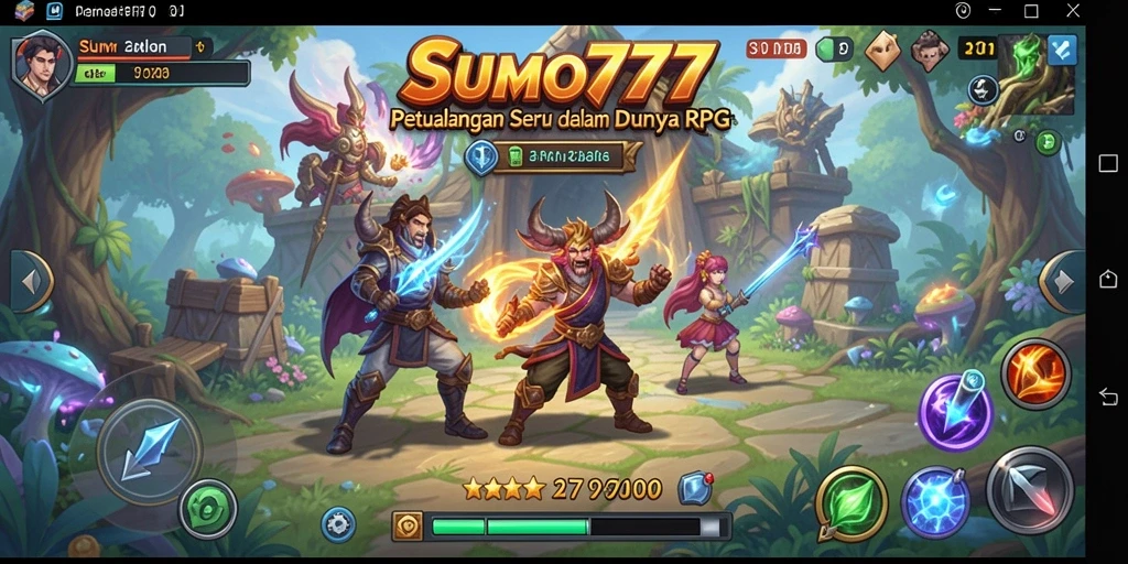 Tampilan gameplay RPG SUMO777 yang menakjubkan dan mendebarkan.