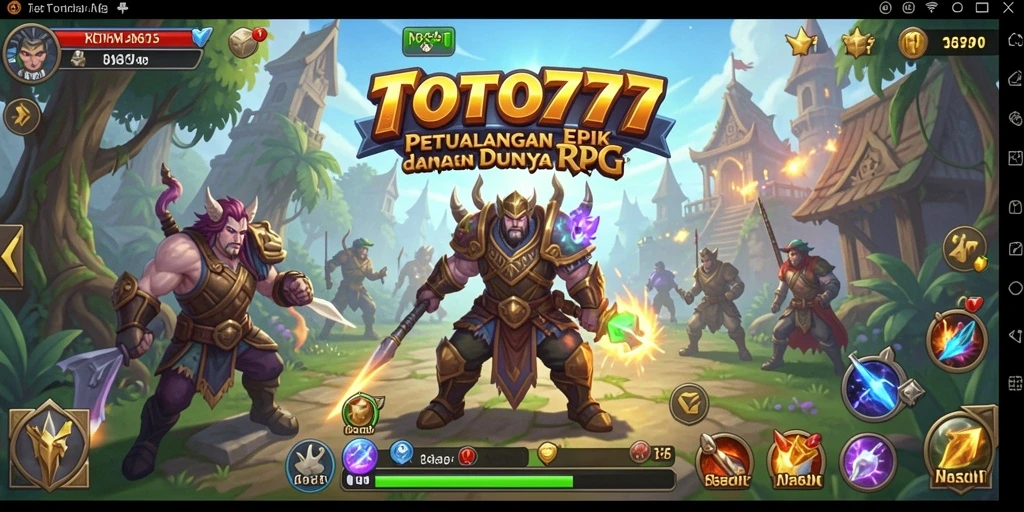 Tampilan gameplay menakjubkan dari TOTO777 dalam aksi RPG.