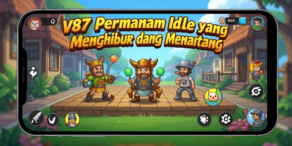 Tampilan gameplay V87 yang menarik dan interaktif.