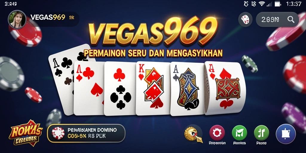 Tampilan menarik dari gameplay Domino di VEGAS969.
